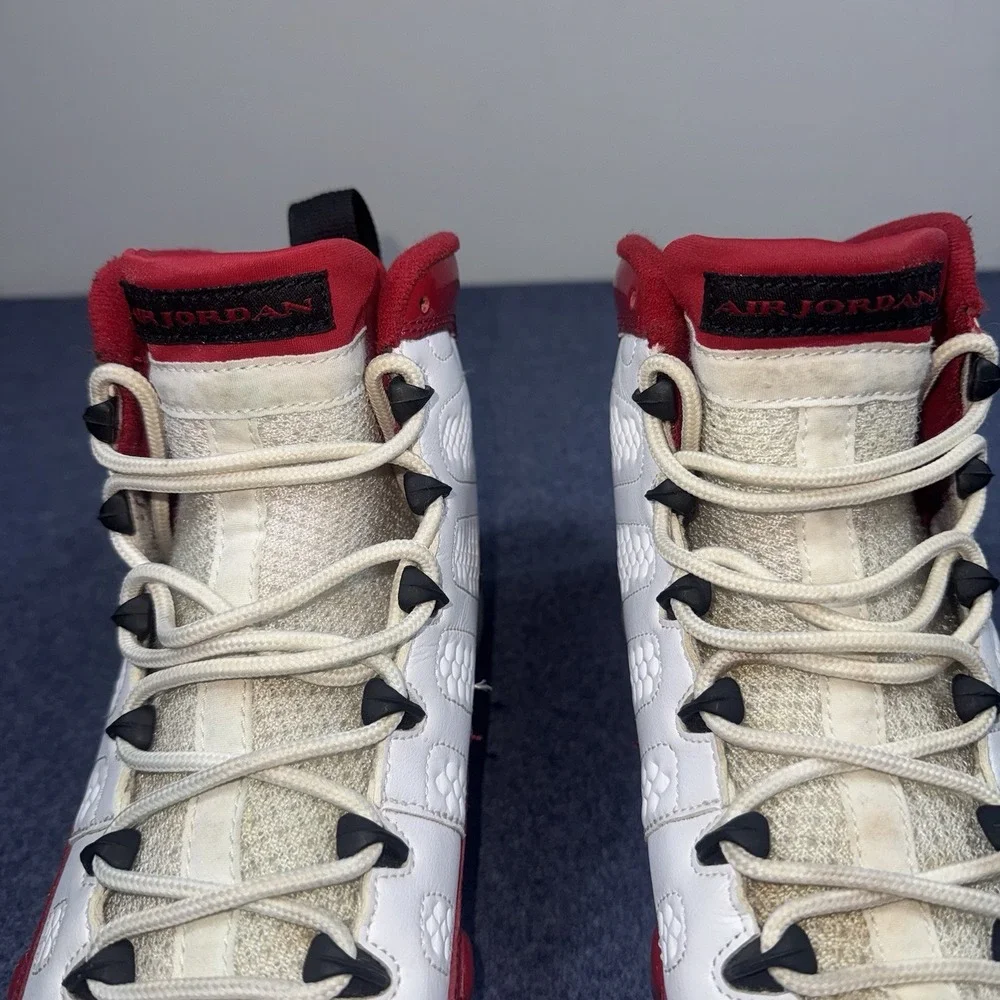 Air Jordan 9 Retro Gym Red Sneakers Size 9 White Red